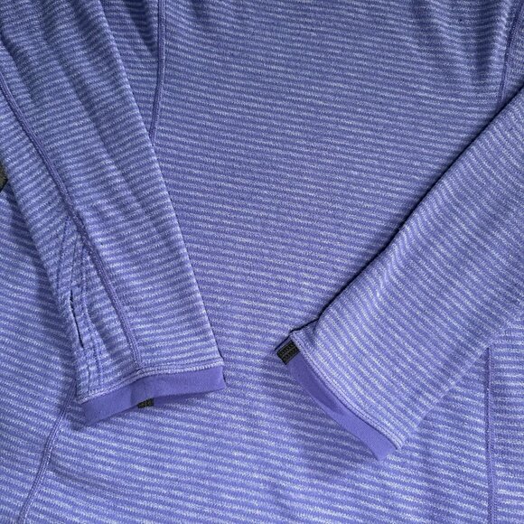 Lululemon Turn Around Shirt Women 10 Purple Thumbhole Reversible Gym Yoga - Picture 3 of 13